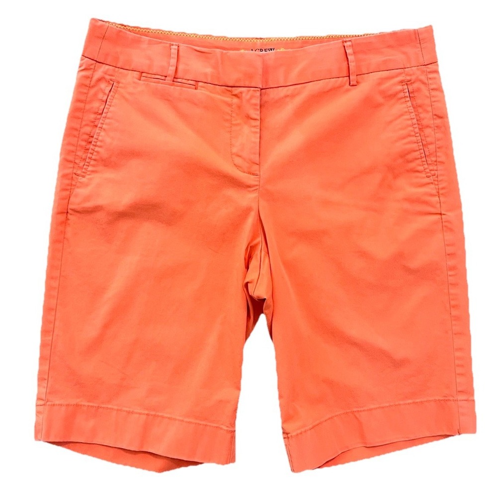 J.Crew Womens Summer Weight Chino Shorts 2 Coral School Girl Light Academia